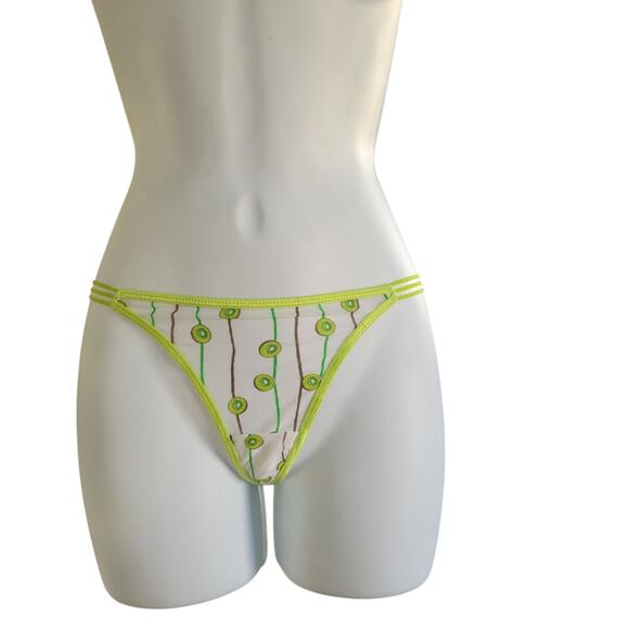 Rare Y2K JOLIE Intimates Women's Thong/G-String Novelty Print KIWI KAWAII Core - Picture 5 of 13
